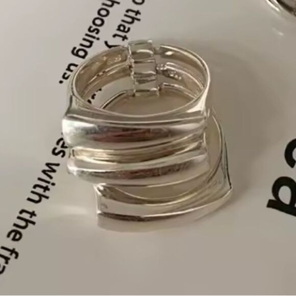 The trio statement ring in 925 silver - Picture 6 of 11